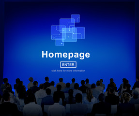 Poster - Homepage Online Technlogy Internet Website Concept