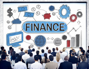 Wall Mural - Finance Financial Economy Budget Bookkeeping Concept