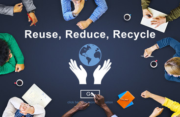 Poster - Reuse Reduce Recycle Sustainability Ecology Concept