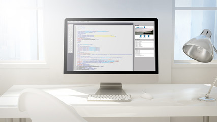 workspace background computer coding