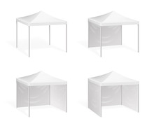 Vector Canopy. Pop Up Tent For Outdoor Event