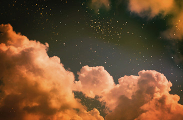 Wall Mural - night sky with stars.