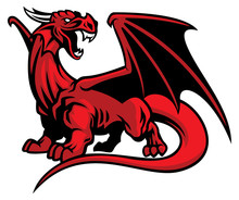 Red Dragon Mascot