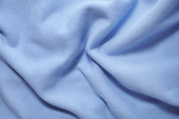 Poster - A full page of soft blue fleece fabric background texture