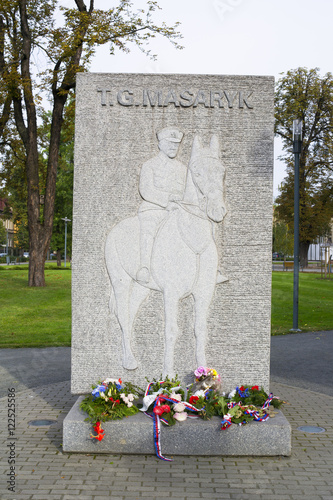 Fotografía Memorial of Tomas Garyk Masaryk ( TGM, Thomas Garrigue Masaryk ), first Czechosl