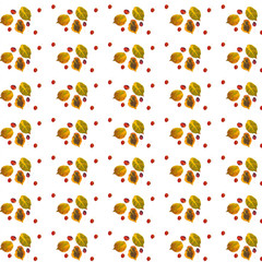Canvas Print - pattern multicolored autumn leaves