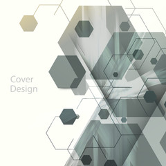 Wall Mural - Abstract hexagon background for Business, Web Design, Cover template, Print, Presentation, Annual report