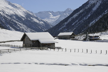 Poster - Krimmler Achental im Winter