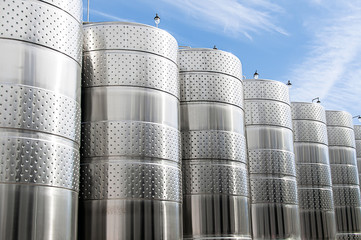 stainless steel tanks for the storage of liquids in production