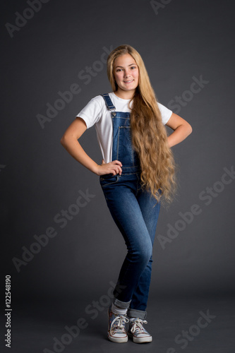 cute girls in overalls