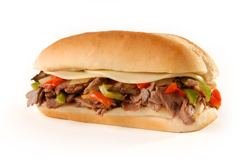 Philly cheesesteak sandwich