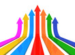 © frender - upward arrows isolated 3d illustration