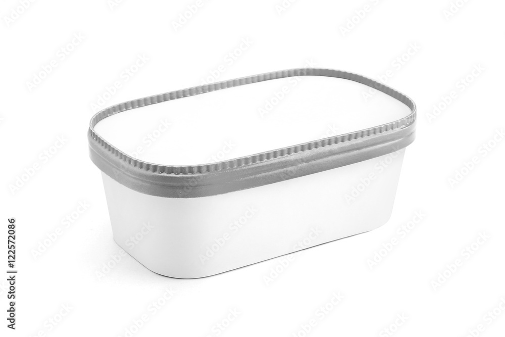 Download Ice Cream Dessert Paper Box With Lid Isolated On White ...