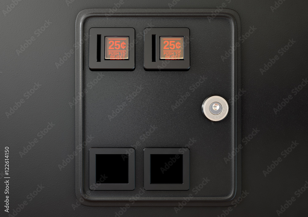 Arcade Machine Coin Slot Panel