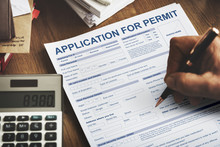Application For Permit Form Authority Concept