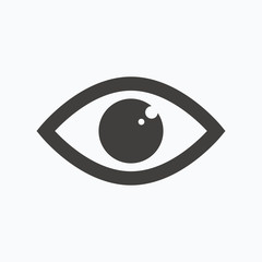Fototapete - Eye icon. Eyeball vision sign.
