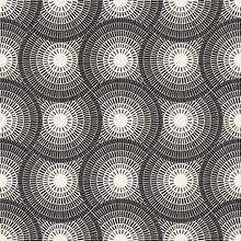 Vector Seamless Black And White Mosaic Pavement Pattern