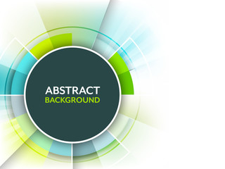 Fototapete - Abstract background with a circular space for text.
