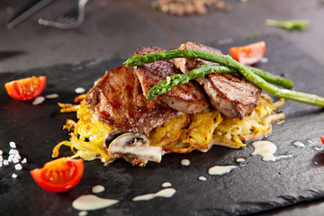 Wall Mural - Beef Steak with Potato