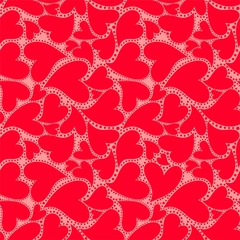 Sticker - Wallpaper with hearts for wedding and Valentines day