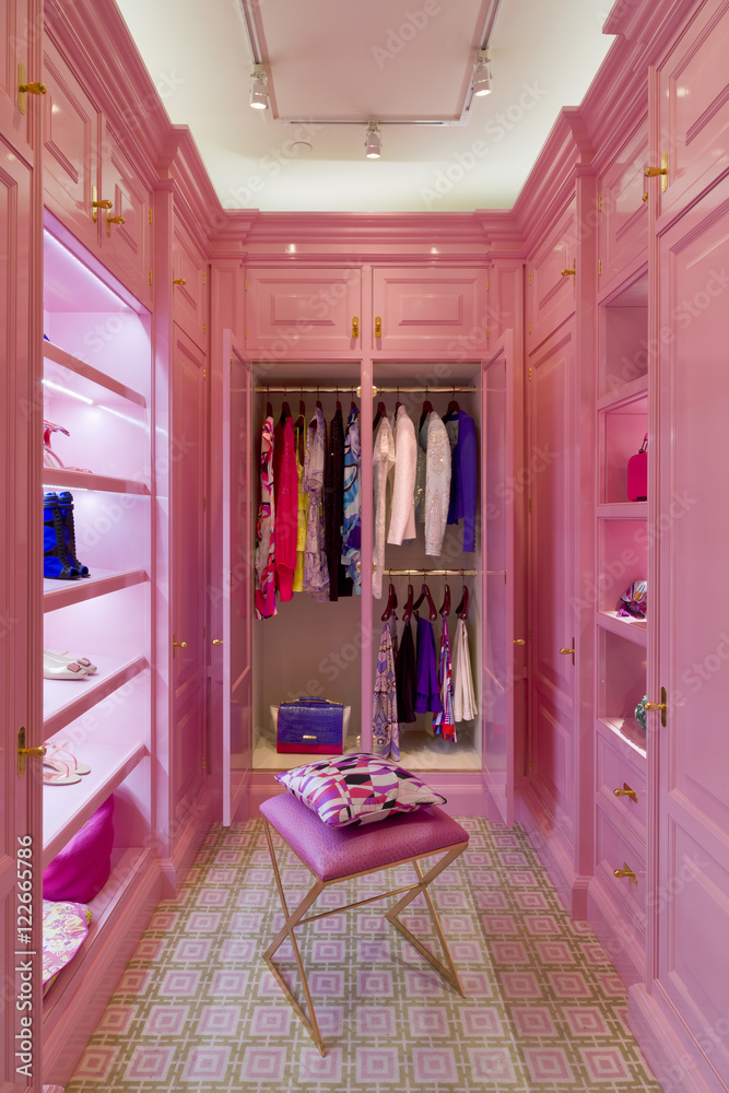 Pink dressing room Stock Photo | Adobe Stock