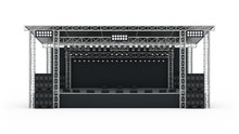 Podium Concert Stage Isolated 3d Rendering.