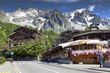 Entreves (Courmayeur), ITALY a beautiful village with new monte bianco skyway