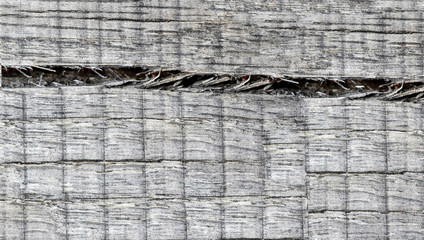 Wood texture. Lining boards wall. Wooden background pattern. Showing growth rings