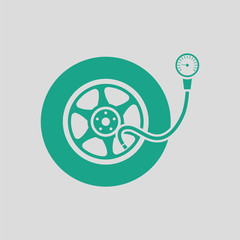 Poster - Tire pressure gage icon