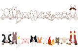farm animals border set