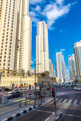 Modern road in Dubai