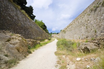 Wall Mural - Moat and walls of Rhodes