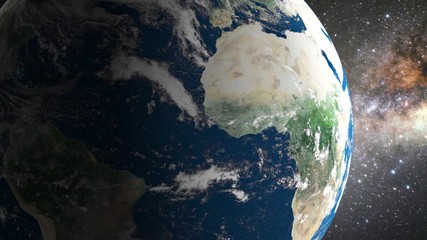 planet earth in space