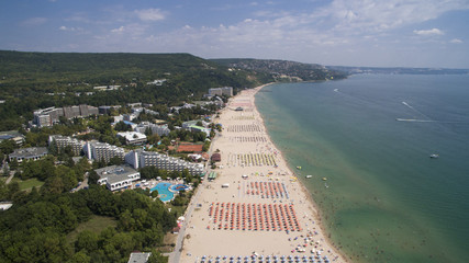 Sticker - Aerial view of Albena resort, Black sea, Bulgaria