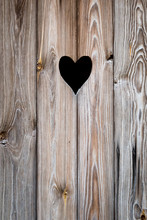 The Wooden Door With Heart. Background