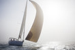 © martinseb - Segelyacht im Nebel, querformat