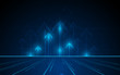 vector tech networking innovation concept traffic design background