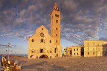 San Nicola Pellegrino Cathedral At Sunset, Piazza Del Duomo, Trani, Le Murge, Barletta-Andria-Trani District, Puglia