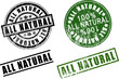 100%  one hundred percent All-Natural rubber stamps. 