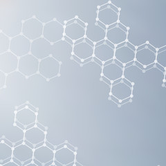 structure molecule and communication dna, atom, neurons. science concept for your design. connected 