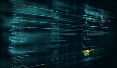 Code, HTML web programming  background