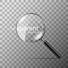 Magnifying glass vector illustration