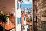 Fototapeta Na sufit - Street of Old Town Split in Dalmatia, Croatia