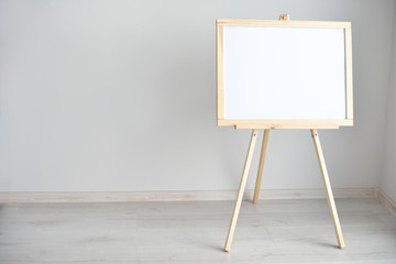 Empty blank whiteboard in the room