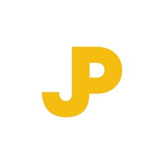 Wall Mural - JP letter initial logo design