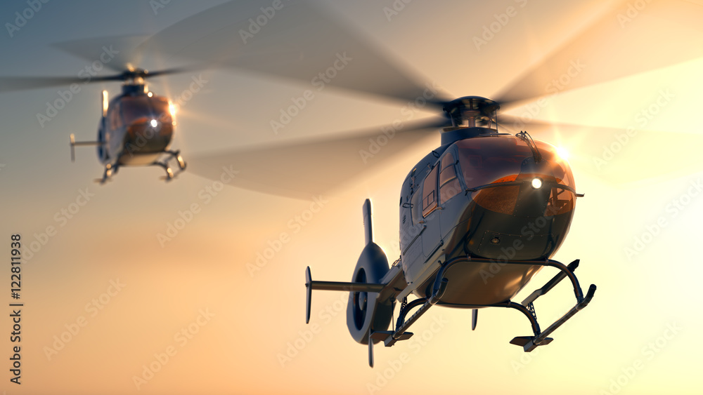 Helicopters Sunset Flight