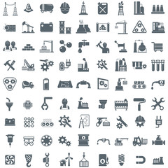 Different types of industrial construction - vector illustration