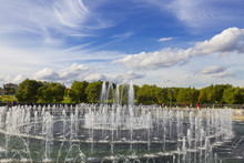 The Fountain In The Park Of Museum-reserve "Tsaritsyno", Moscow, Russia