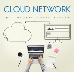 Poster - Cloud Network Global Connectivity Share Concept