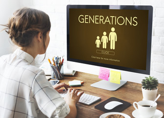 Poster - Generations Family Togetherness Relationship Concept